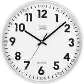 Justaminute väggklocka vit 00720YB