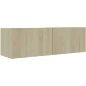 vidaXL TV-bänk sonoma-ek 100x30x30 cm konstruerat trä