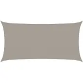 vidaXL Solsegel 160 g/m² rektangulär ljusgrå 2x4 m HDPE