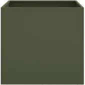 vidaXL Odlingslådor 2 st olivgrön 49x47x46 cm kallvalsat stål