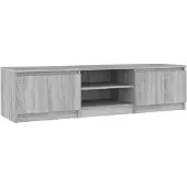 vidaXL Tv-bänk grå sonoma 140x40x35,5 cm konstruerat trä