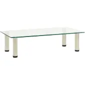 vidaXL TV-bänk transparent 60x35x17 cm härdat glas