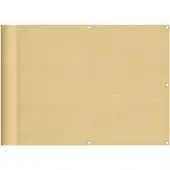 vidaXL Balkongskärm sand 75x500 cm 100% polyester oxford