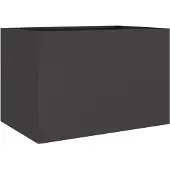 vidaXL Odlingslåda svart 62x47x46 cm stål