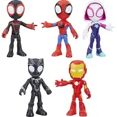 Spidey and his Amazing Friends Spidey 5-pack figurer Hero Collection, barnleksak, Spidey och hans fantastiska vänner, från 3 år