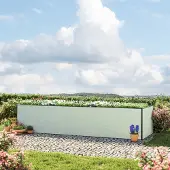 GFP Odlingslåda, 351 x 150 x 77 cm, aluminium anodiserad