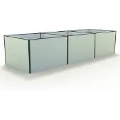 GFP Odlingslåda, 351 x 119 x 77 cm, aluminium anodiserad