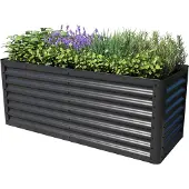 PRIMEYARD Odlingslåda, 150 x 60 x 60 cm, stål, antracit