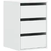 vidaXL Byrå vit 40x41x58 cm konstruerat trä