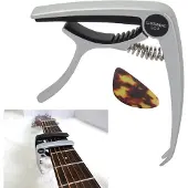 Generic Barréklämma med Plektrum - Capo i Metall - Till Guitarr