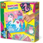 SES Creative Kreativt lekset - Måla med diamanter - Glada Dju - - One Size - Kreativt lekset