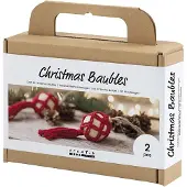 Creativ Company Kit créatif boules de Noël « Macramé »