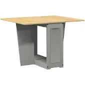 vidaXL Fällbart matbord fjäril Corona grå massiv furu 4013437