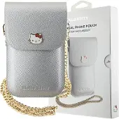 Hello Kitty handväska HKOWBPGHDLMS silver/silver läder metallogom kedja