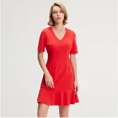 Smart & Joy Minimalistisk klänning i trapeze-jersey
