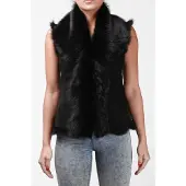 Infinity Leather Toscana Sheepskin Short Gilet-Denver för kvinnor