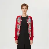 S&J Weekends Cardigan med tryck framtill