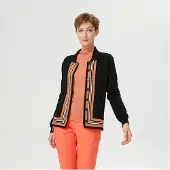 S&J Weekends Cardigan med kontrasterande kanter