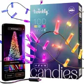 Ledworks Twinkly Candies Candles - Stränglampor - LED - 7 W - klass G - RGB-lampa - grön