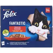Purina Felix Fantastiska Smaker Från Landet I Gelé 24x85g Våtfoder Till Katt