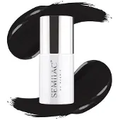 Semilac UV Colours UV Gel Polish Gellack 7 ml 300 Perfect Black (Super Cover collection)
