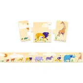 Djeco Pussel - 10 st. - Djur - - One Size - Pussel