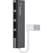Belkin F4U042bt USB-hubb 4 Port USB-A USB 2.0 480 MBit/s Svart F4U042bt