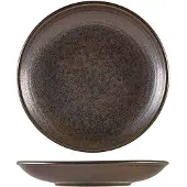 Genware Cinder Svart Djup Coupe Tallrik 25cm - Terra