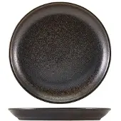 Genware Cinder Svart Coupe Tallrik 24cm - Terra