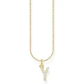 Thomas Sabo 18K guldpläterat bokstavssmycken Y KE2264-414-14