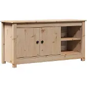 vidaXL Tv-bänk 103x36,5x52 cm massiv furu