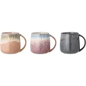 Bloomingville Cloe Mugg, Blå, Stengods 3 St