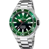 Festina The Originals Rostfritt Stål Grön Urtavla Kvarts Dykarur F20663-2 200M Herrklocka grön