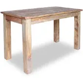 vidaXL Matbord massivt mahognyträ 120x60x77 cm