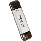 Transcend ESD310S 2 TB Extern SSD-disk USB 3.2 Gen 2, USB-C Silver TS2TESD310S