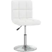vidaXL Matstol Vit Konstläder 3087438