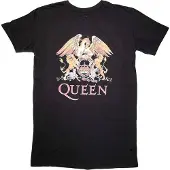 Ginza.se Queen: Ladies T-Shirt Dress/Classic Crest (Black) (Medium)