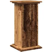 vidaXL Piedestal med förvaring åldrat trä 31x30x60 cm konstruerat trä