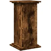 vidaXL Piedestal med förvaring rökfärgad ek 31x30x60cm konstruerat trä