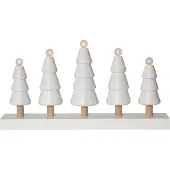 Star Trading Ljusstake Skog | 5 ljus | vit []