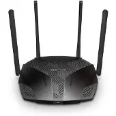 Mercusys MR80X WiFi 6 Router, Hastigheter Upp Till 3 Gbps, 4 Antenner