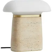 Woud Bordslampa , dimbara, Beige, Vardagsrum, Sten