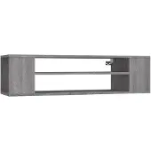 vidaXL Väggmonterad tv-bänk grå sonoma 100x30x26,5 cm konstruerat trä