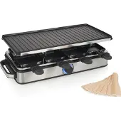 Princess 01.162645.01.001 Raclette Non-stick-beläggning, Kontrolljus Svart/Silver