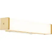 QAZQA Badrumsvägglampa mässing 32 cm inkl LED IP44 - Cascada