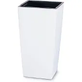 Prosperplast blomkruka med insats Urbi Square DURS325 vit
