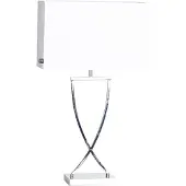By Rydens Bordslampa Omega, Förkromad / silver, Vardagsrum / matsal, Textil / tyger / siden, Modern, Bordslampa