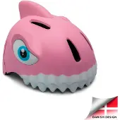 Crazy Safety Shark, Cykelhjälm, Junior, Pink