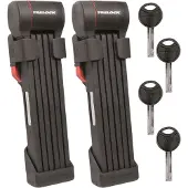 Trelock FS 480 COPS Folding Lock Twin Set incl. ZF 480 X-PRESS Brackets svart 100cm 2023 Länklås