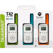 Motorola T42 TALKABOUT T42 Triple PMR-walkie talkie Set 3 st